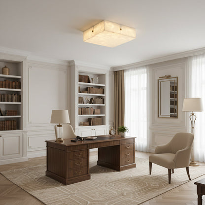 Arca Alabaster Flushmount Ceiling Light