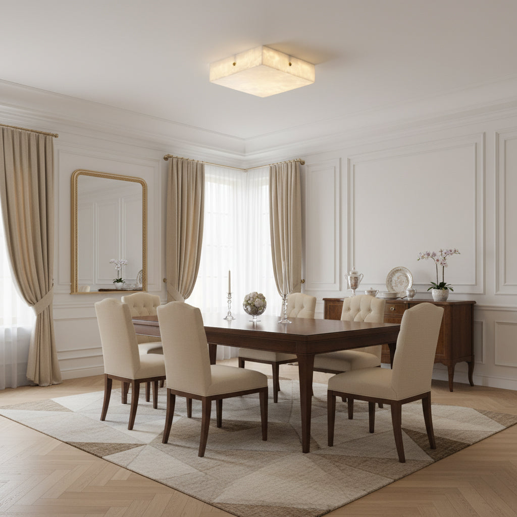 Arca Alabaster Flushmount Ceiling Light — view 9