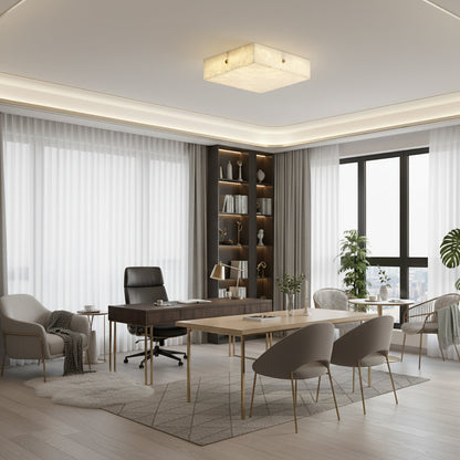 Arca Alabaster Flushmount Ceiling Light