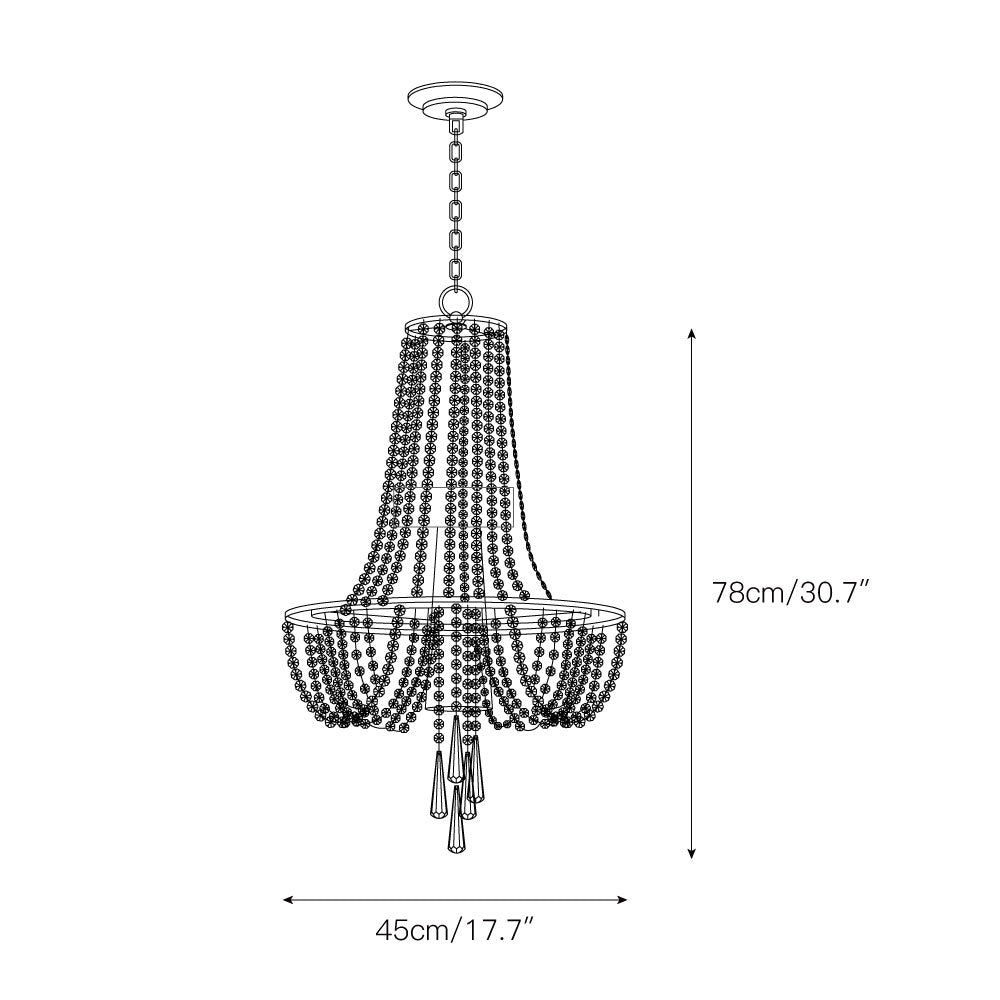 Arcadia Crystal Chandelier — view 3