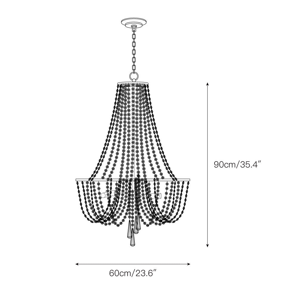 Arcadia Crystal Chandelier — view 4
