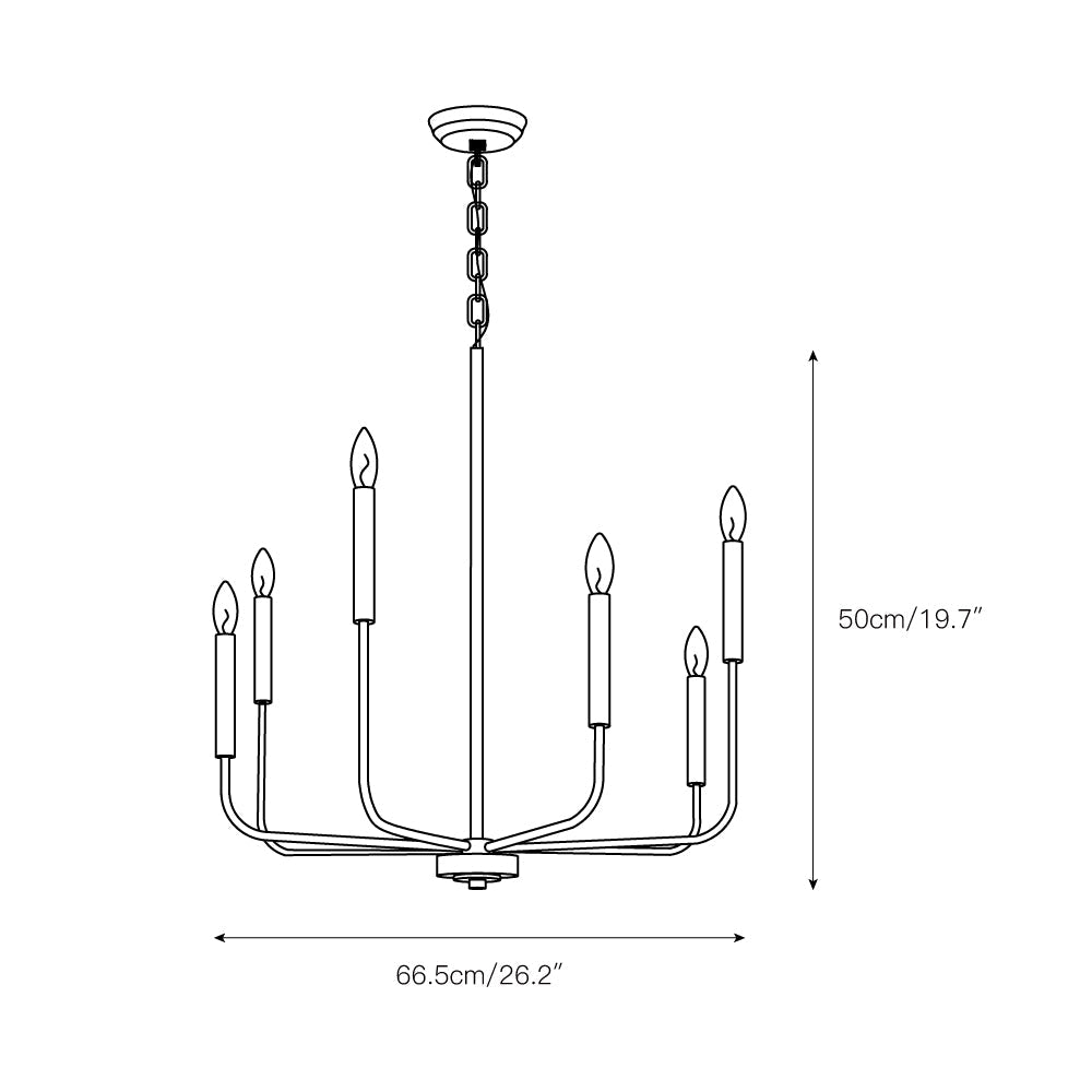 Arlin Candle Chandelier — view 5