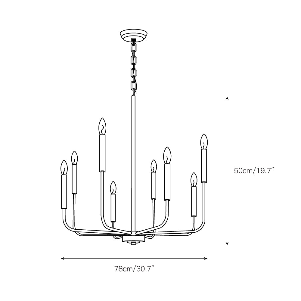 Arlin Candle Chandelier — view 6