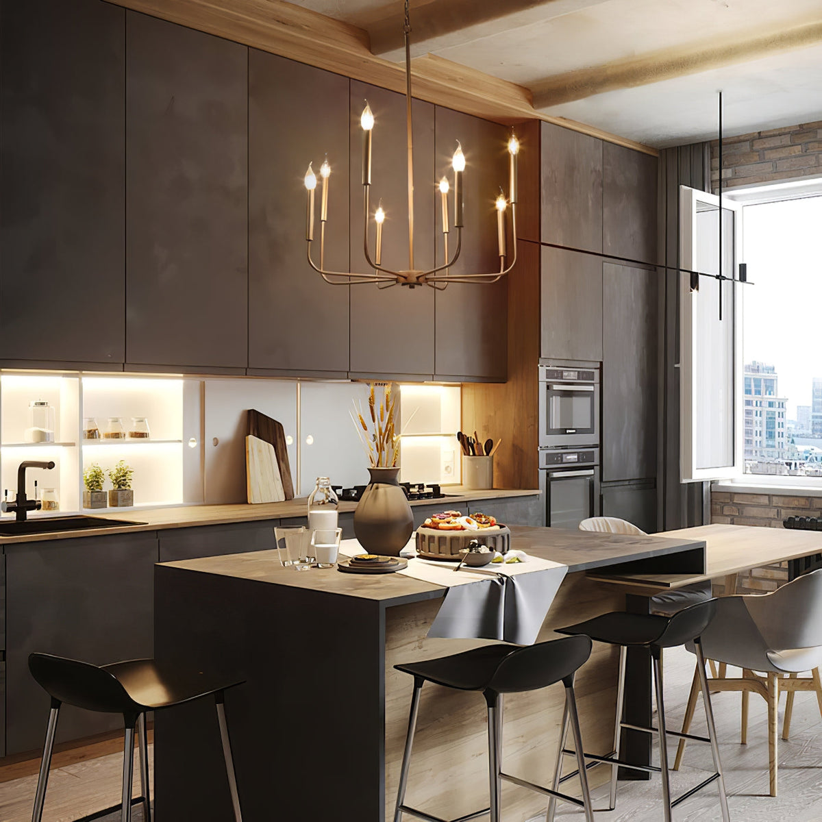 Arlin Candle Chandelier — view 21