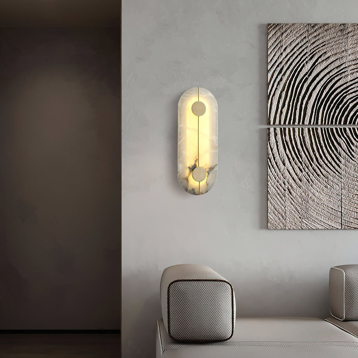 Artistic Alabaster Wall Lamp — view 9