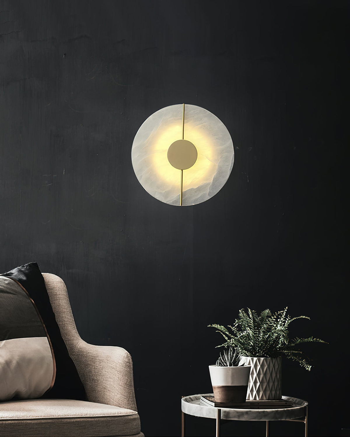 Artistic Alabaster Wall Lamp — view 12
