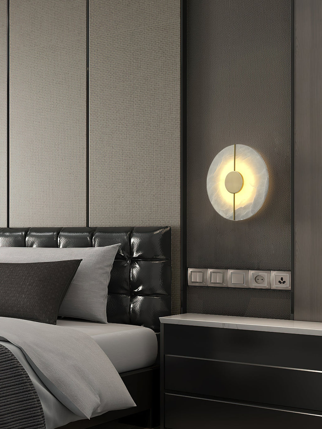 Artistic Alabaster Wall Lamp — view 13