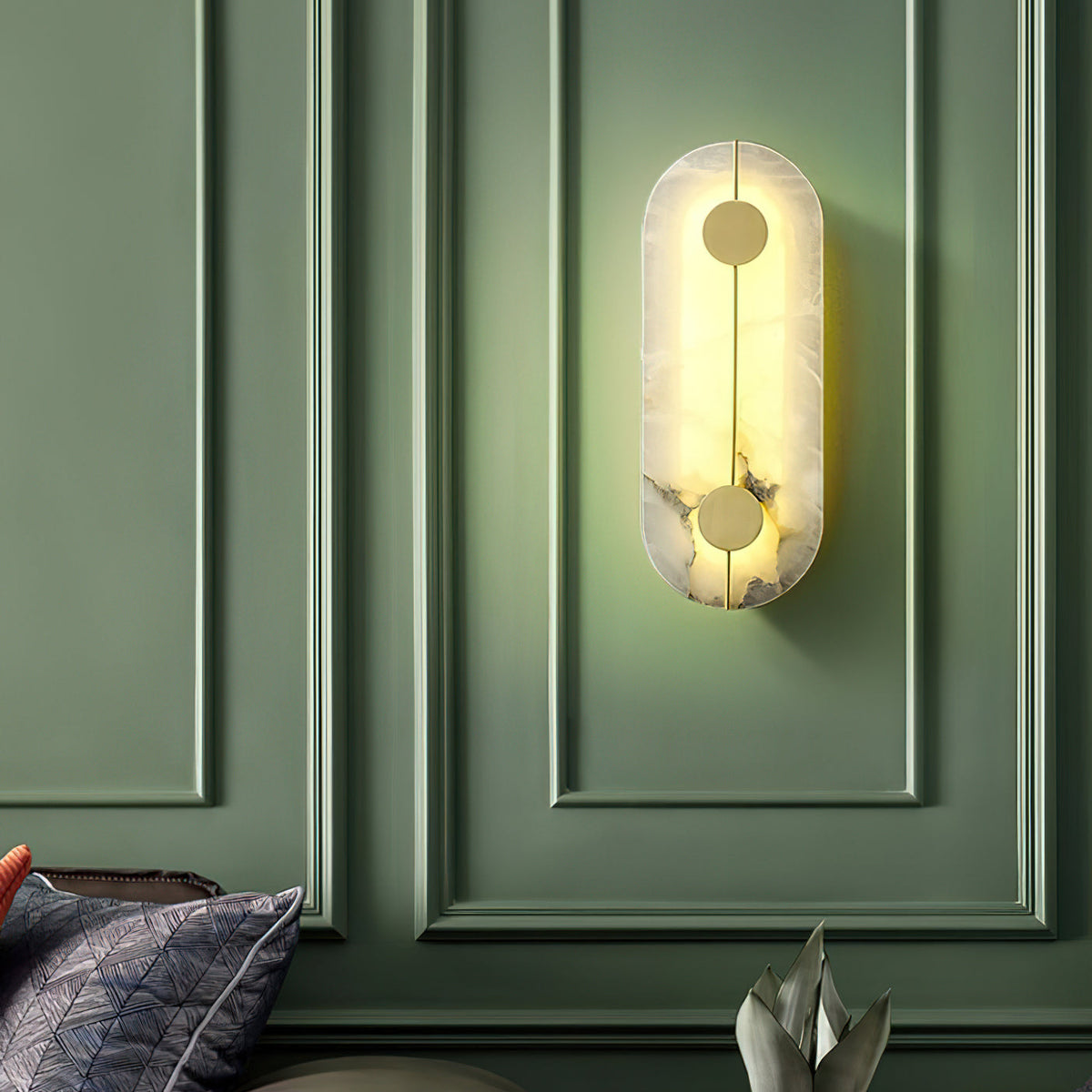 Artistic Alabaster Wall Lamp — view 5