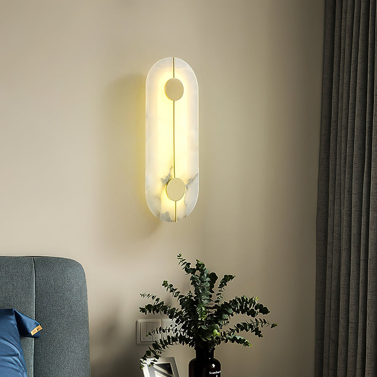 Artistic Alabaster Wall Lamp — view 6
