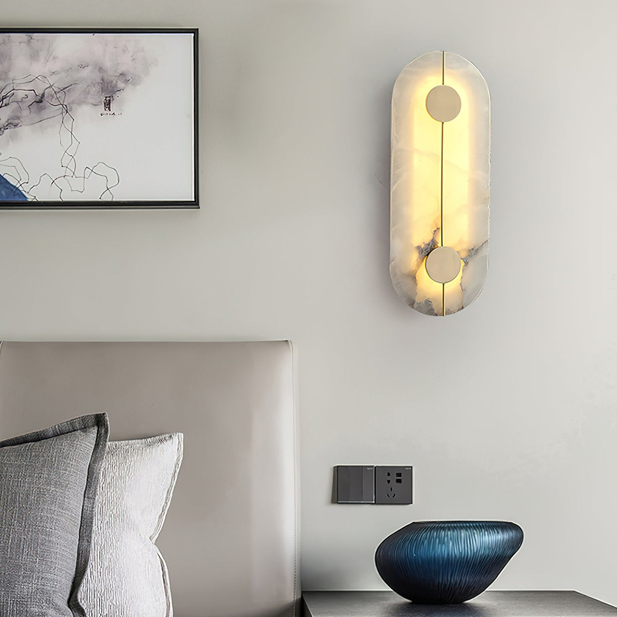 Artistic Alabaster Wall Lamp — view 8