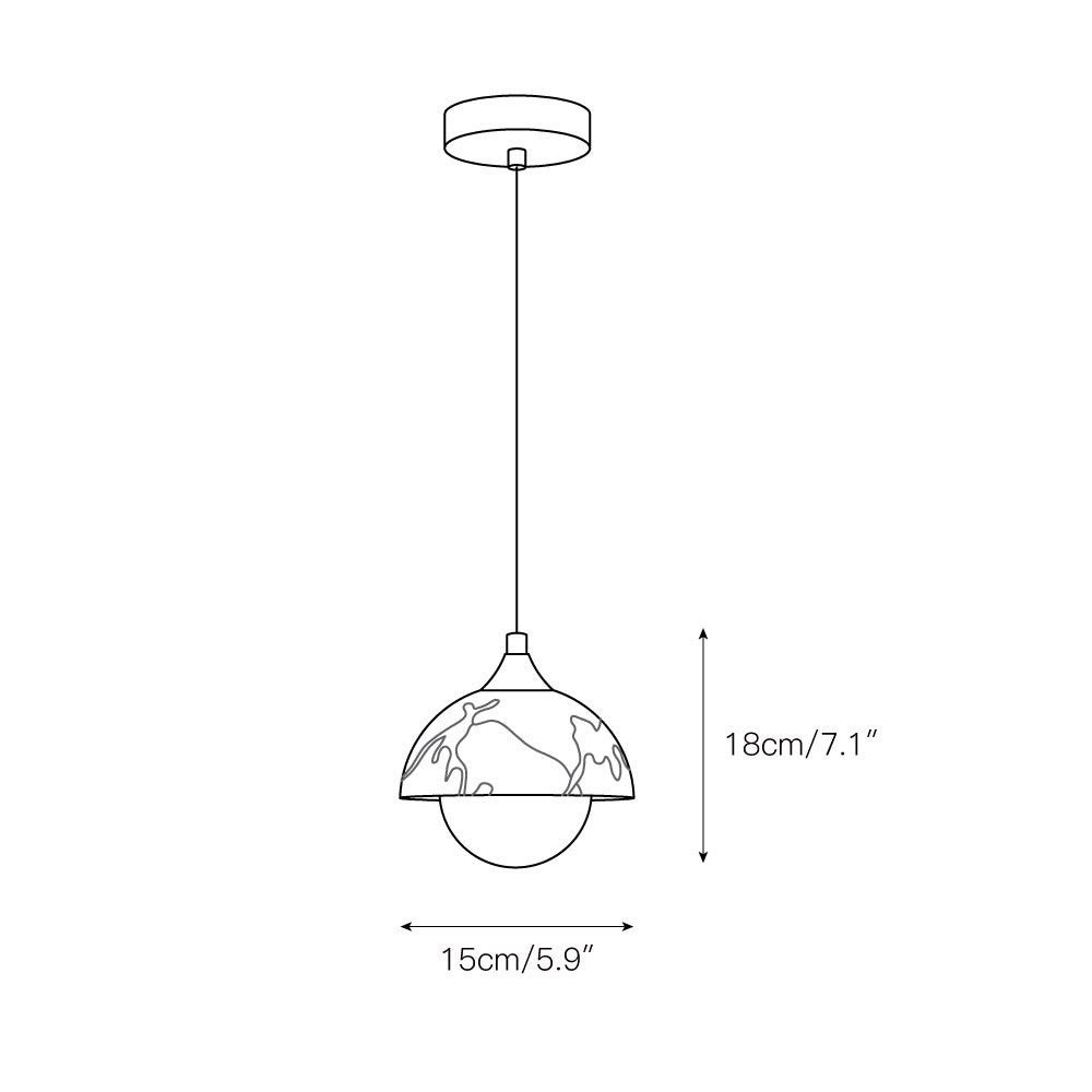 Artome Marble Pendant Lamp — view 3