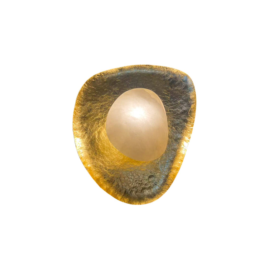 Astoria Hammered Lotus Leaf Sconce