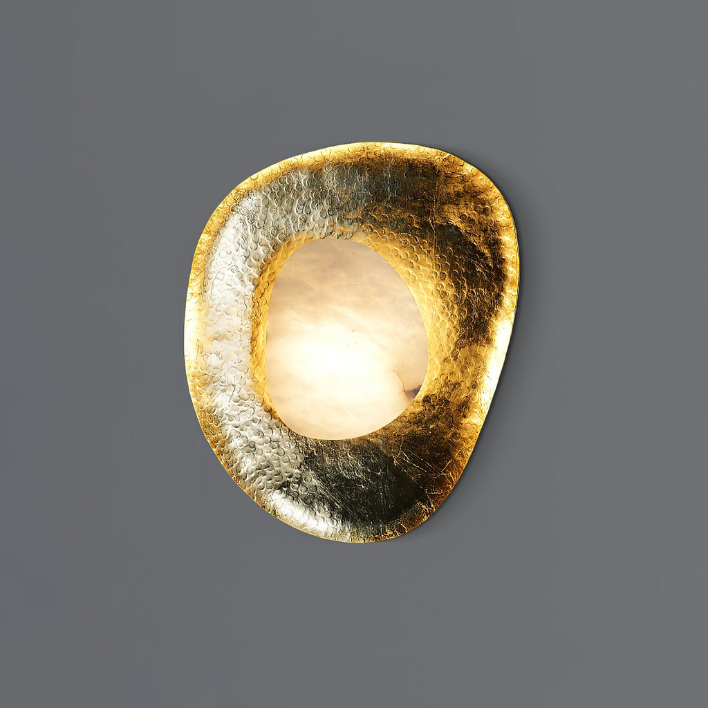 Astoria Hammered Lotus Leaf Sconce — view 4