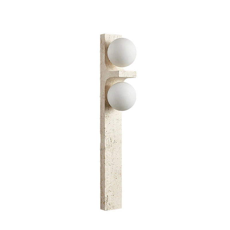 Asymmetrical Travertine Wall Sconce — view 12