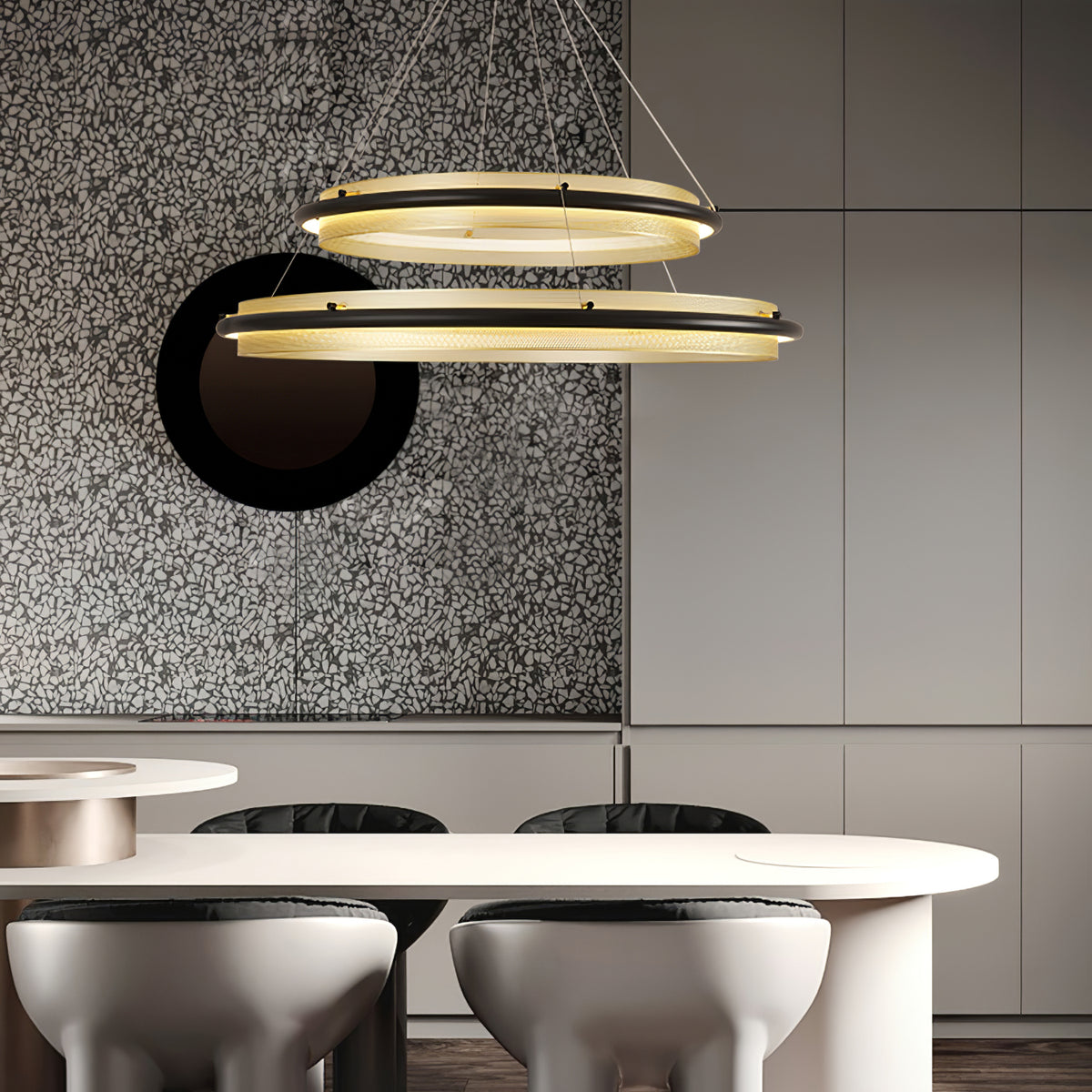 Aura Acrylic LED Chandelier — view 11