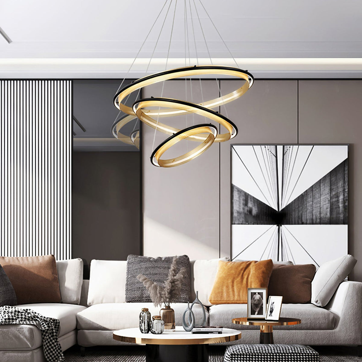 Aura Acrylic LED Chandelier — view 14