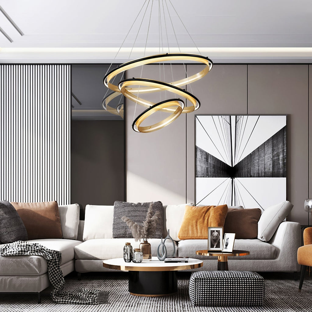 Aura Acrylic LED Chandelier — view 10