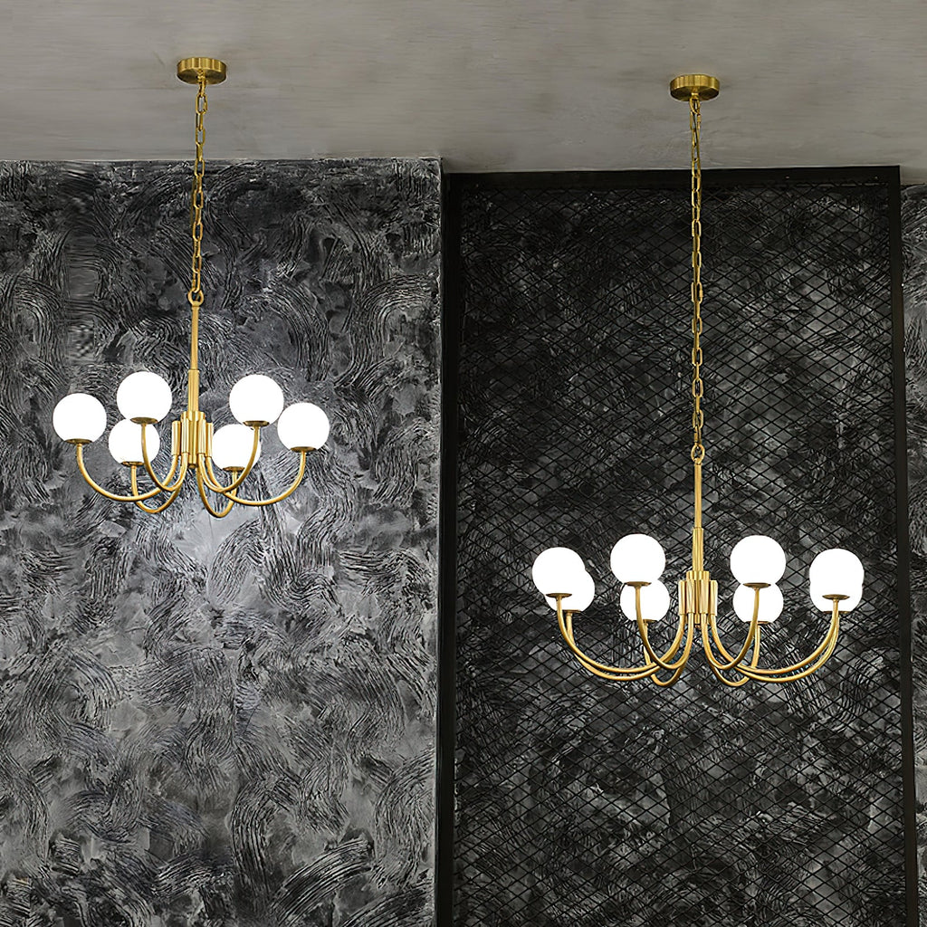 Aurelian Alabaster Globe Chandelier — view 12