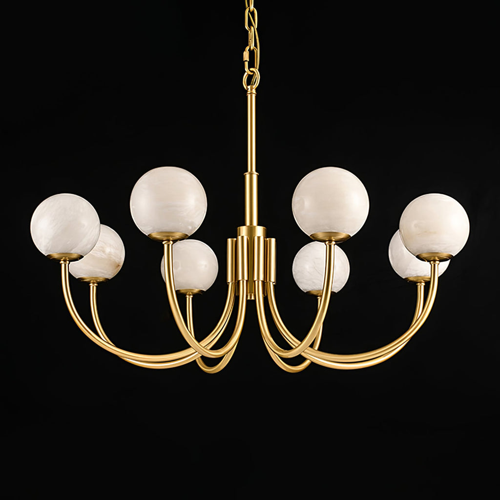 Aurelian Alabaster Globe Chandelier — view 30