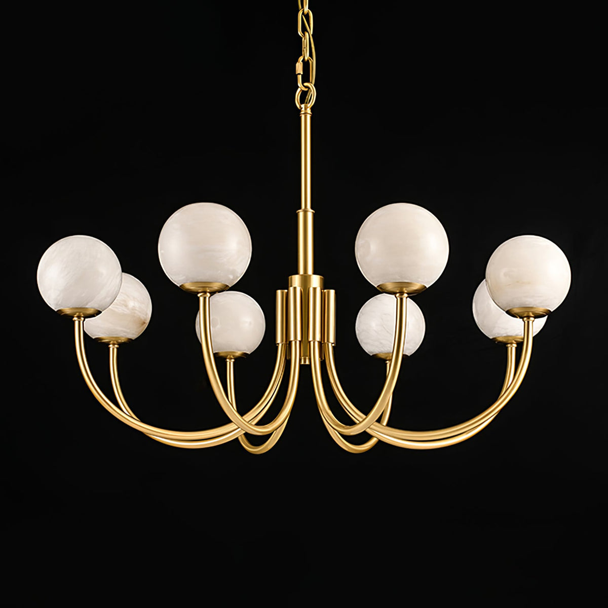 Aurelian Alabaster Globe Chandelier — view 30