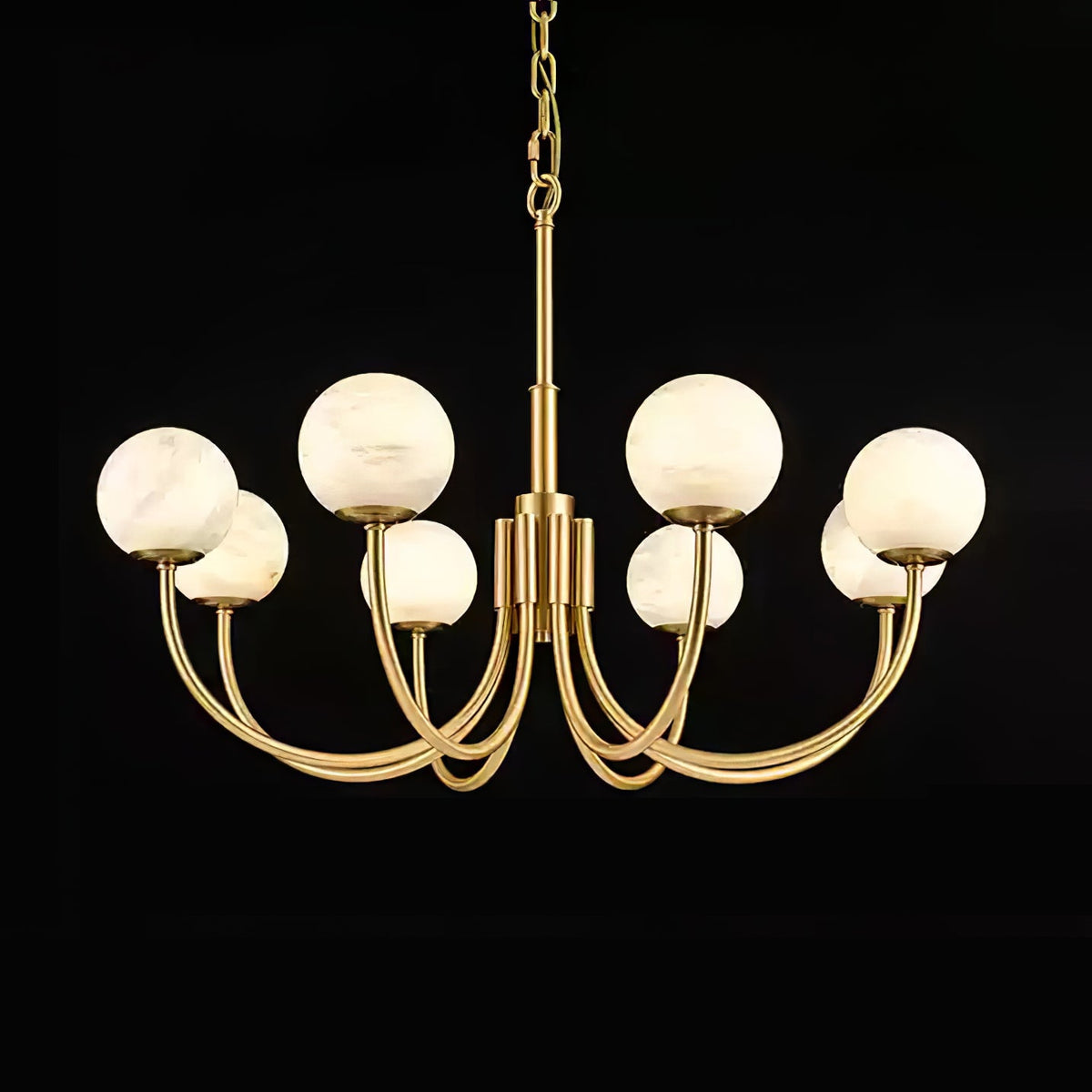 Aurelian Alabaster Globe Chandelier — view 39