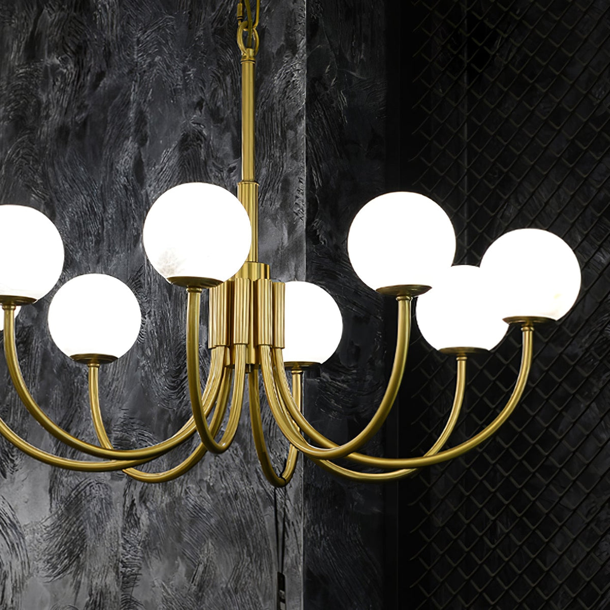 Aurelian Alabaster Globe Chandelier — view 40