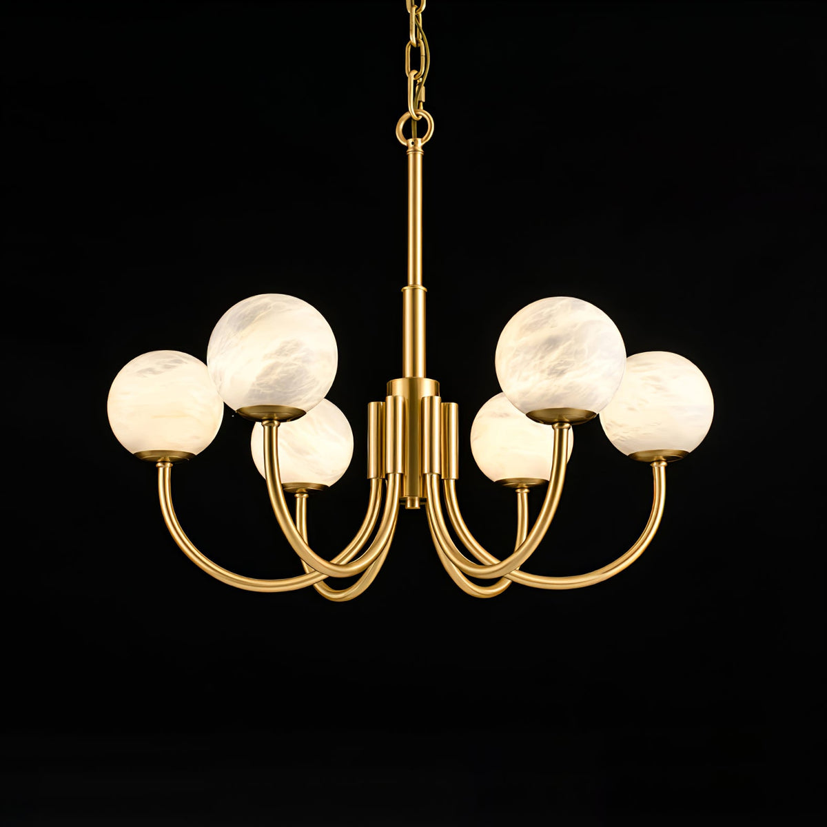Aurelian Alabaster Globe Chandelier — view 42