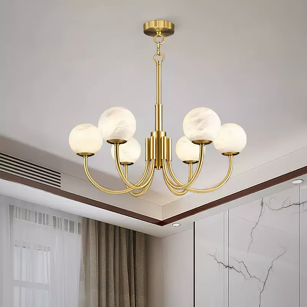 Aurelian Alabaster Globe Chandelier — view 44