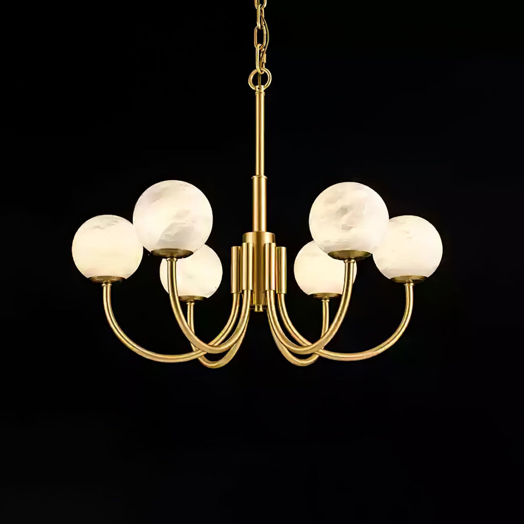 Aurelian Alabaster Globe Chandelier — view 46
