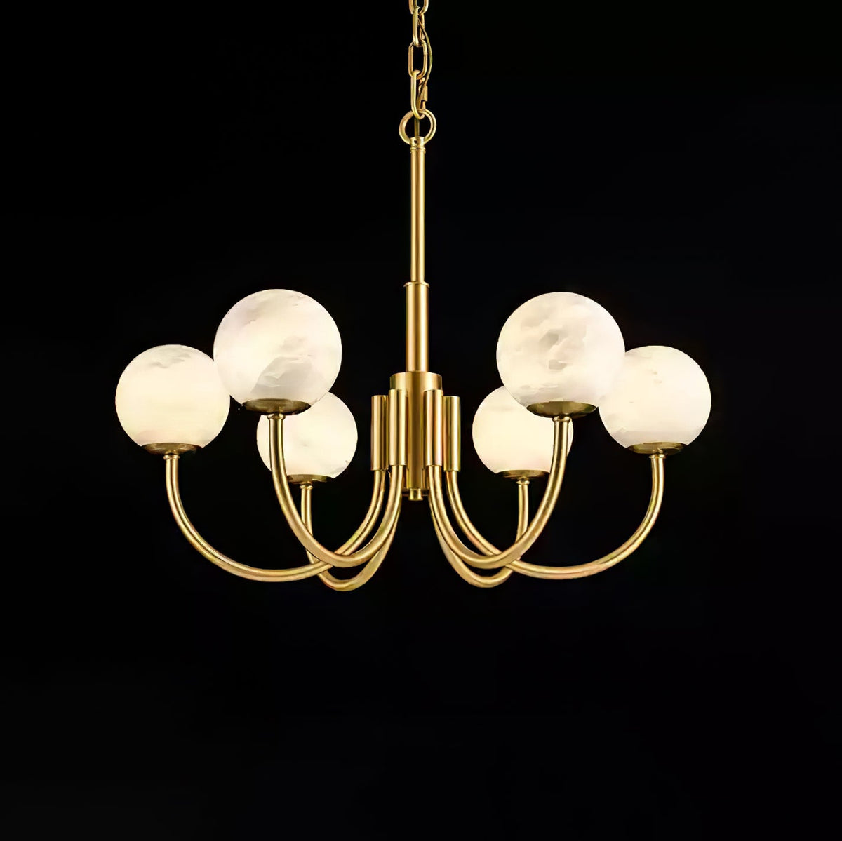 Aurelian Alabaster Globe Chandelier — view 46