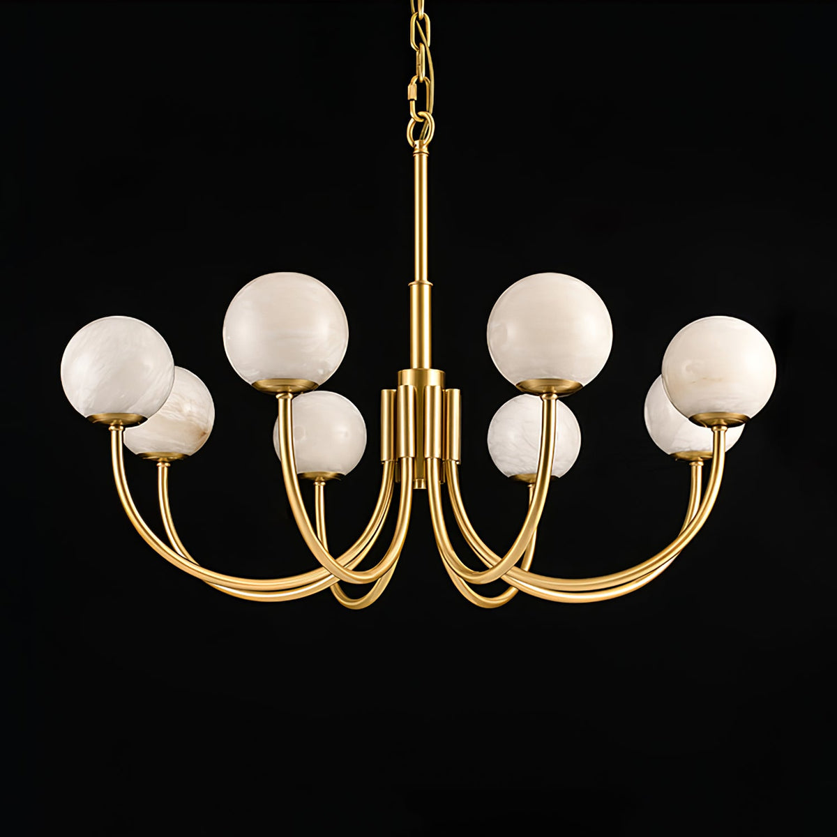 Aurelian Alabaster Globe Chandelier — view 47