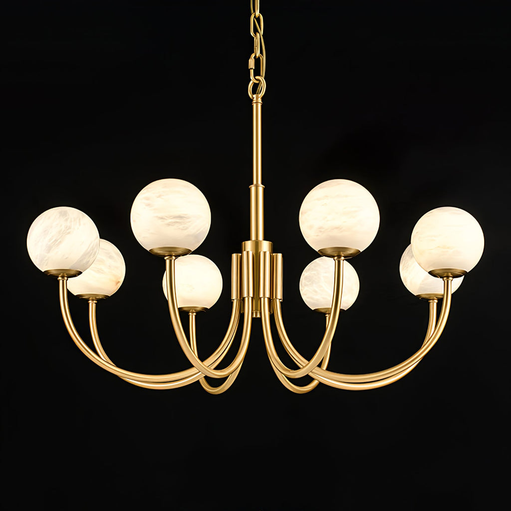 Aurelian Alabaster Globe Chandelier — view 49