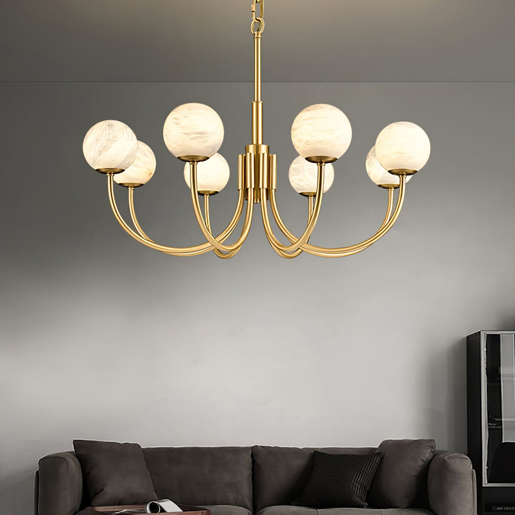 Aurelian Alabaster Globe Chandelier — view 52
