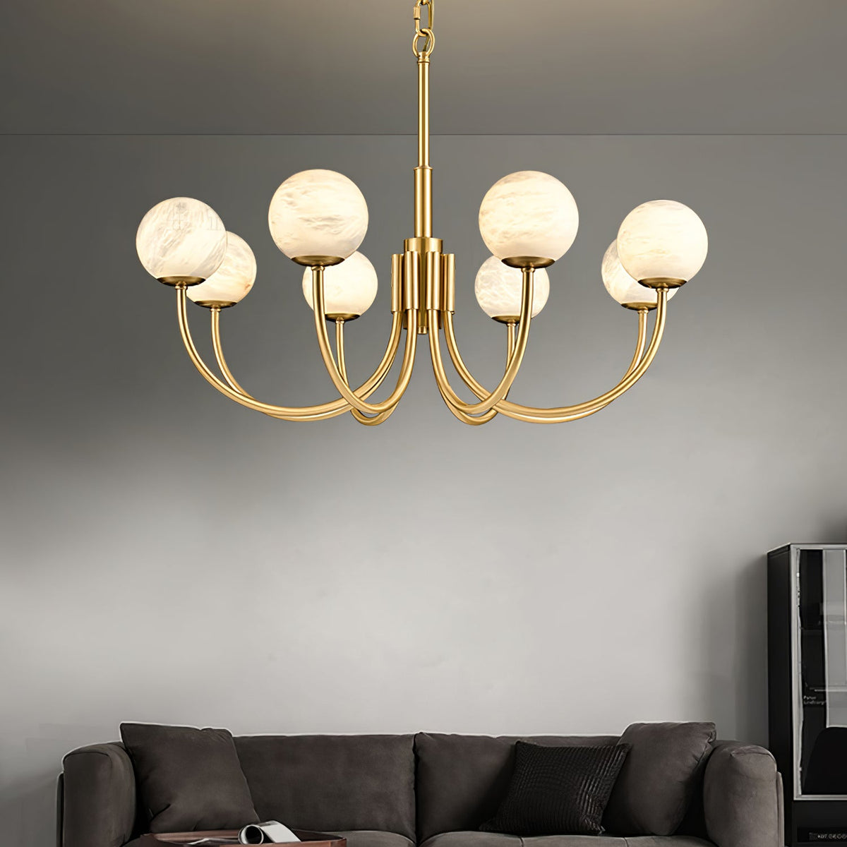 Aurelian Alabaster Globe Chandelier — view 52