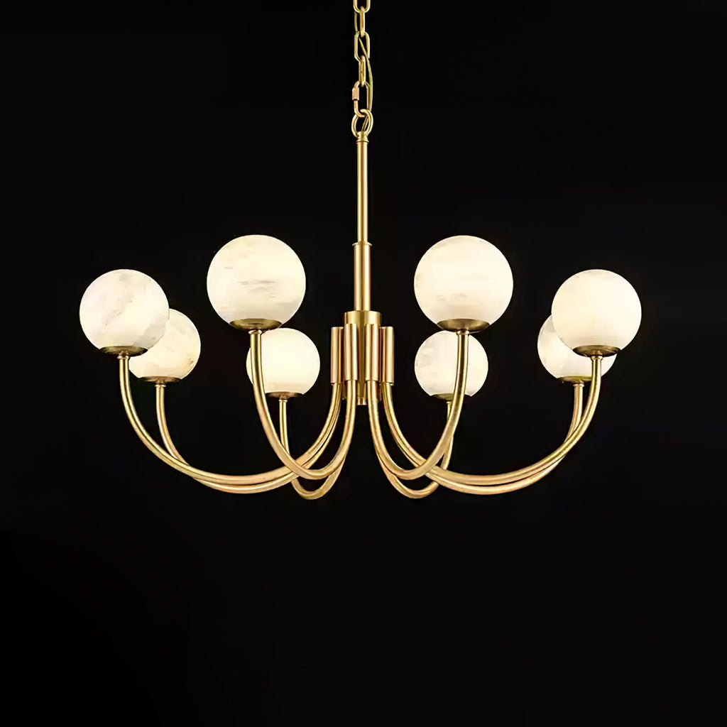 Aurelian Alabaster Globe Chandelier — view 55