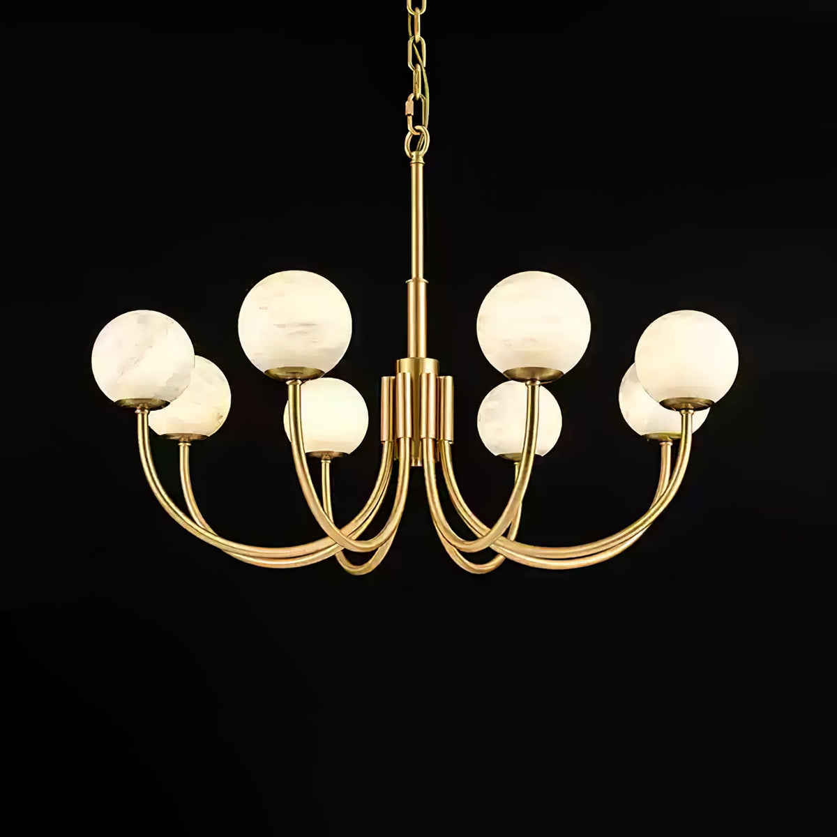 Aurelian Alabaster Globe Chandelier — view 55