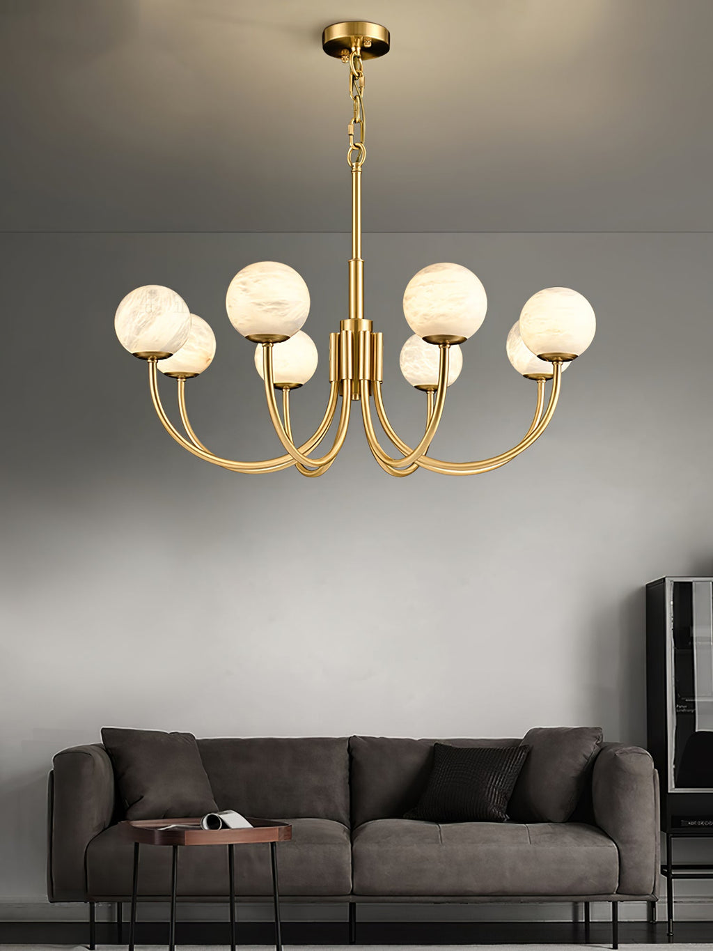 Aurelian Alabaster Globe Chandelier — view 56