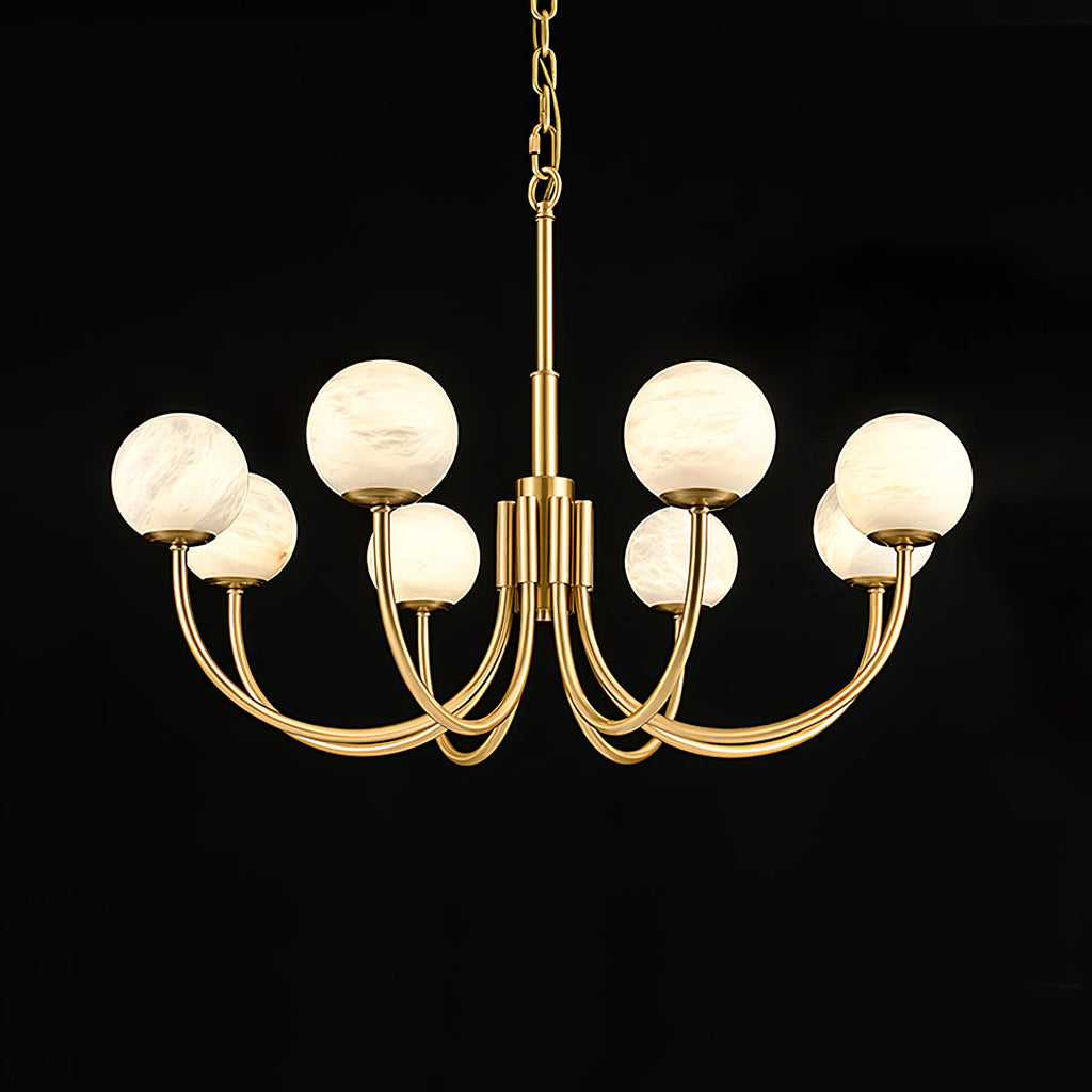 Aurelian Alabaster Globe Chandelier — view 57