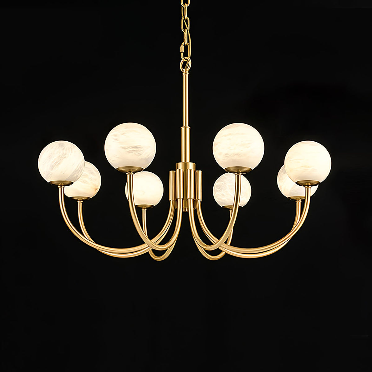 Aurelian Alabaster Globe Chandelier — view 57