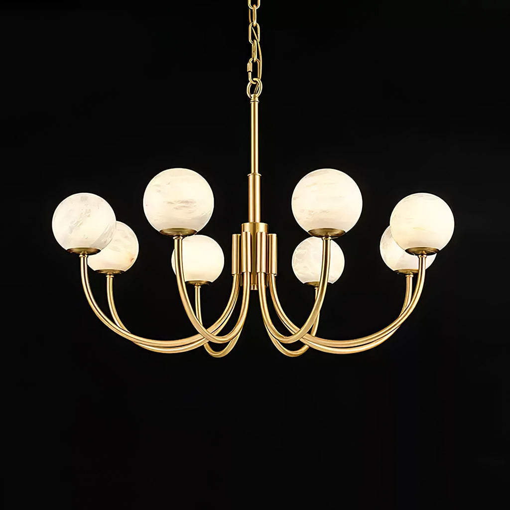 Aurelian Alabaster Globe Chandelier — view 32