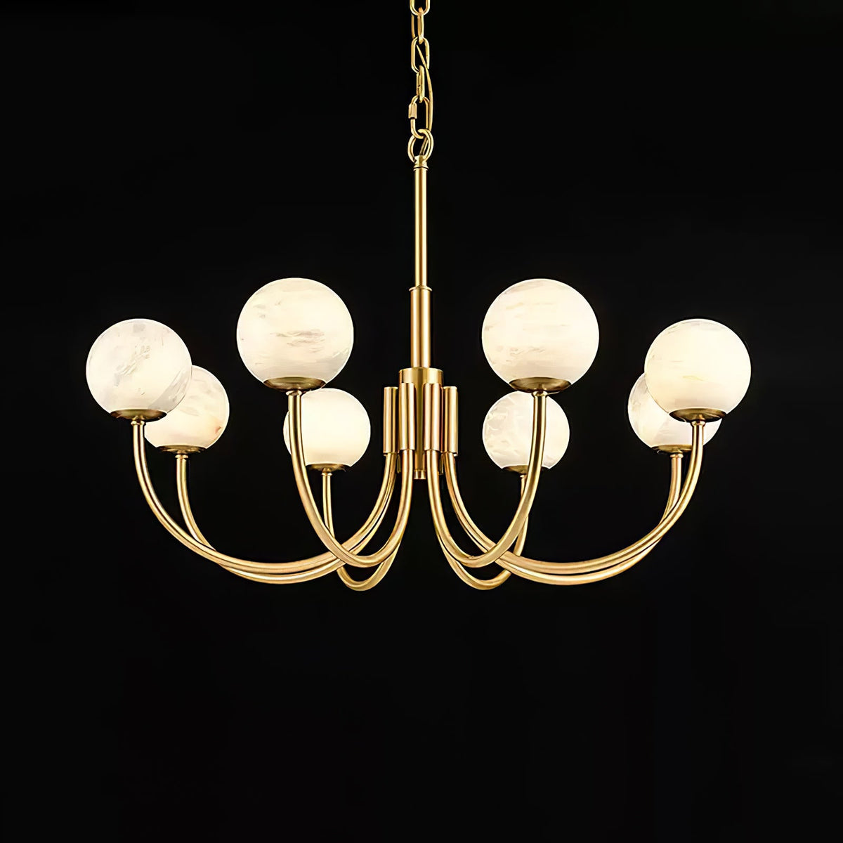 Aurelian Alabaster Globe Chandelier — view 32