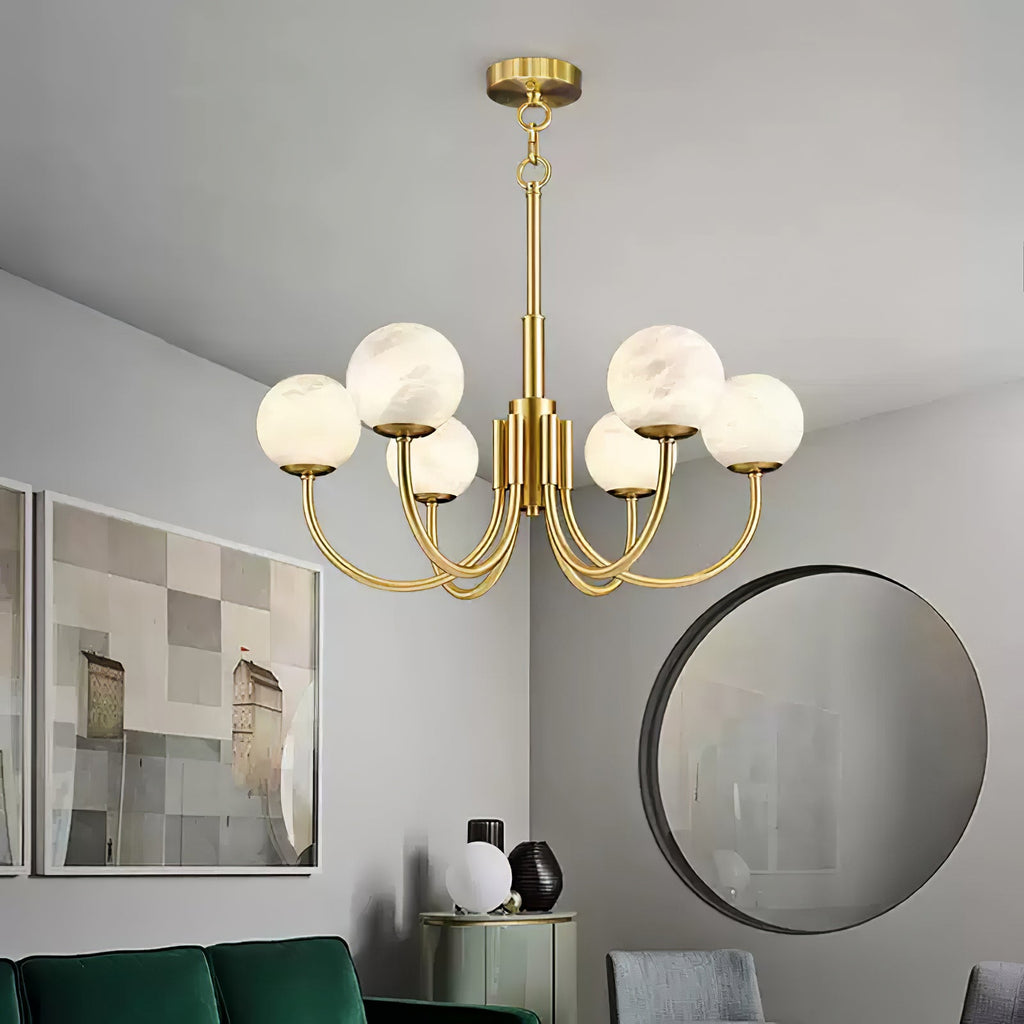 Aurelian Alabaster Globe Chandelier — view 60