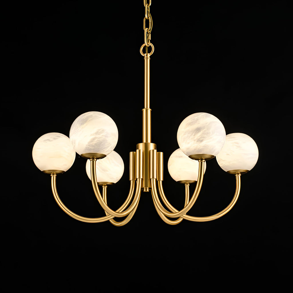 Aurelian Alabaster Globe Chandelier — view 61