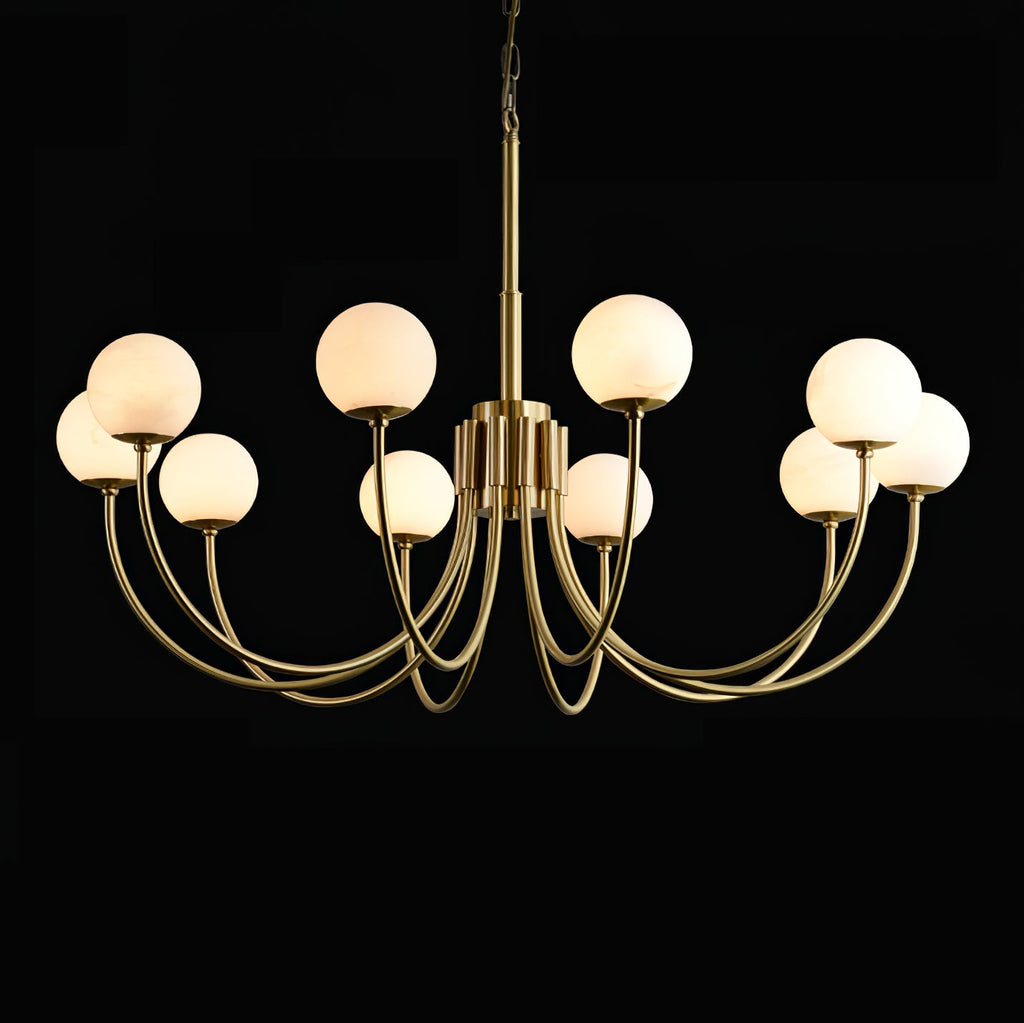 Aurelian Alabaster Globe Chandelier — view 63