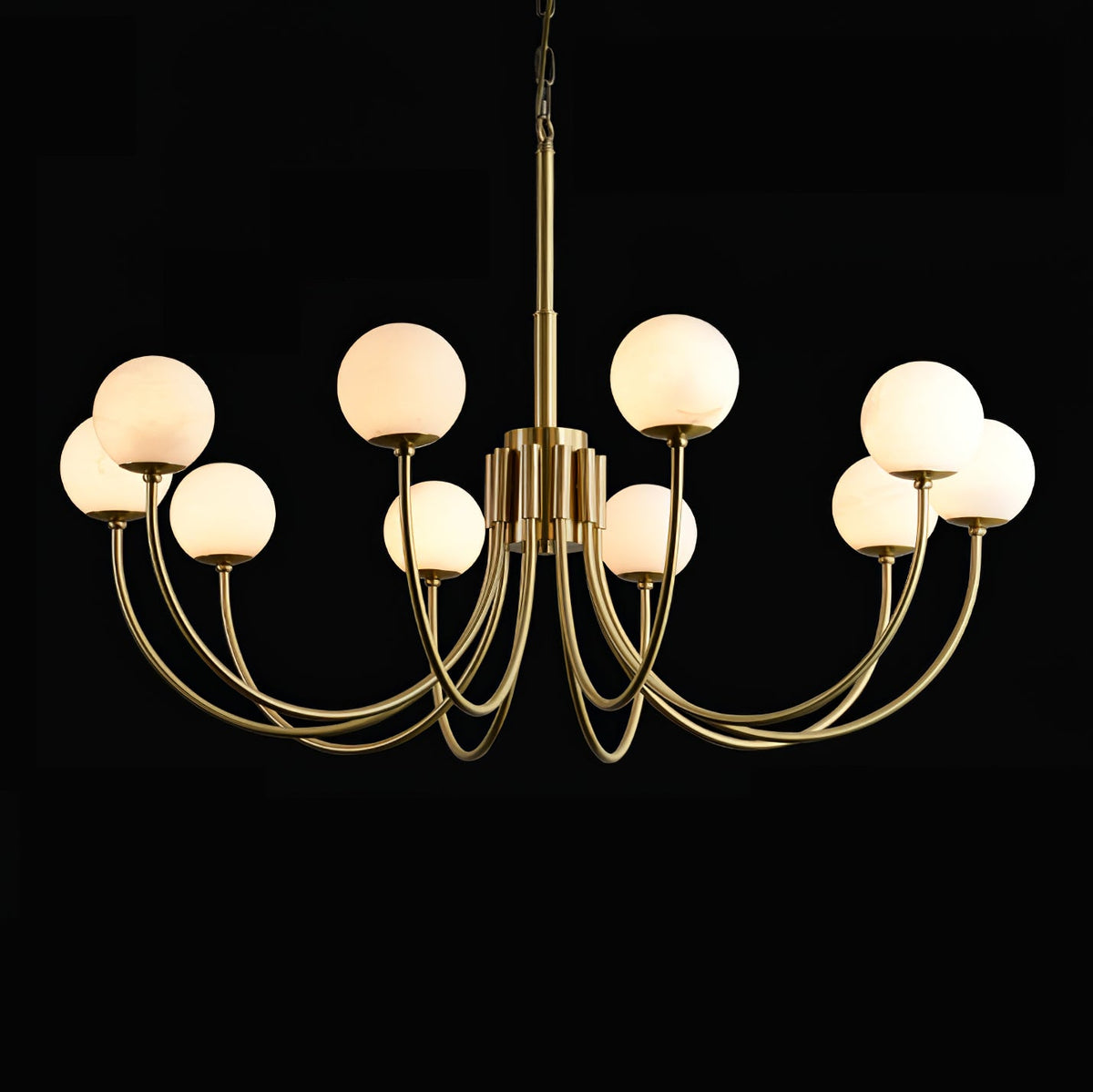 Aurelian Alabaster Globe Chandelier — view 63