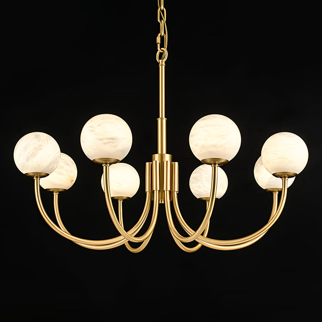 Aurelian Alabaster Globe Chandelier — view 34