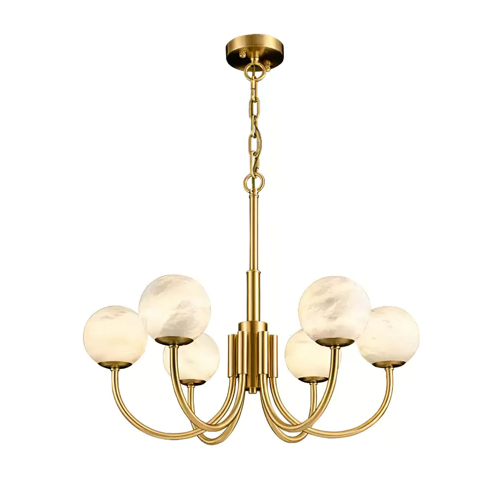 Aurelian Alabaster Globe Chandelier — view 35