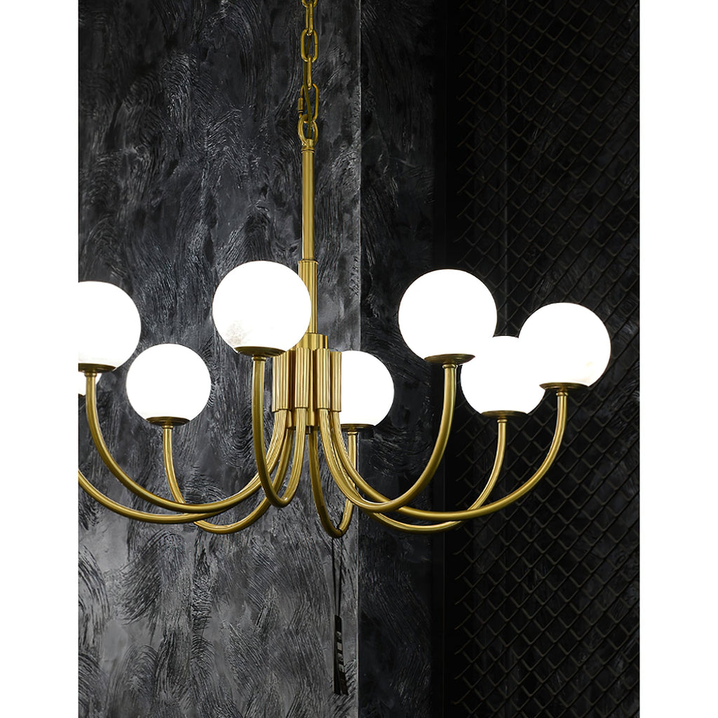 Aurelian Alabaster Globe Chandelier — view 13