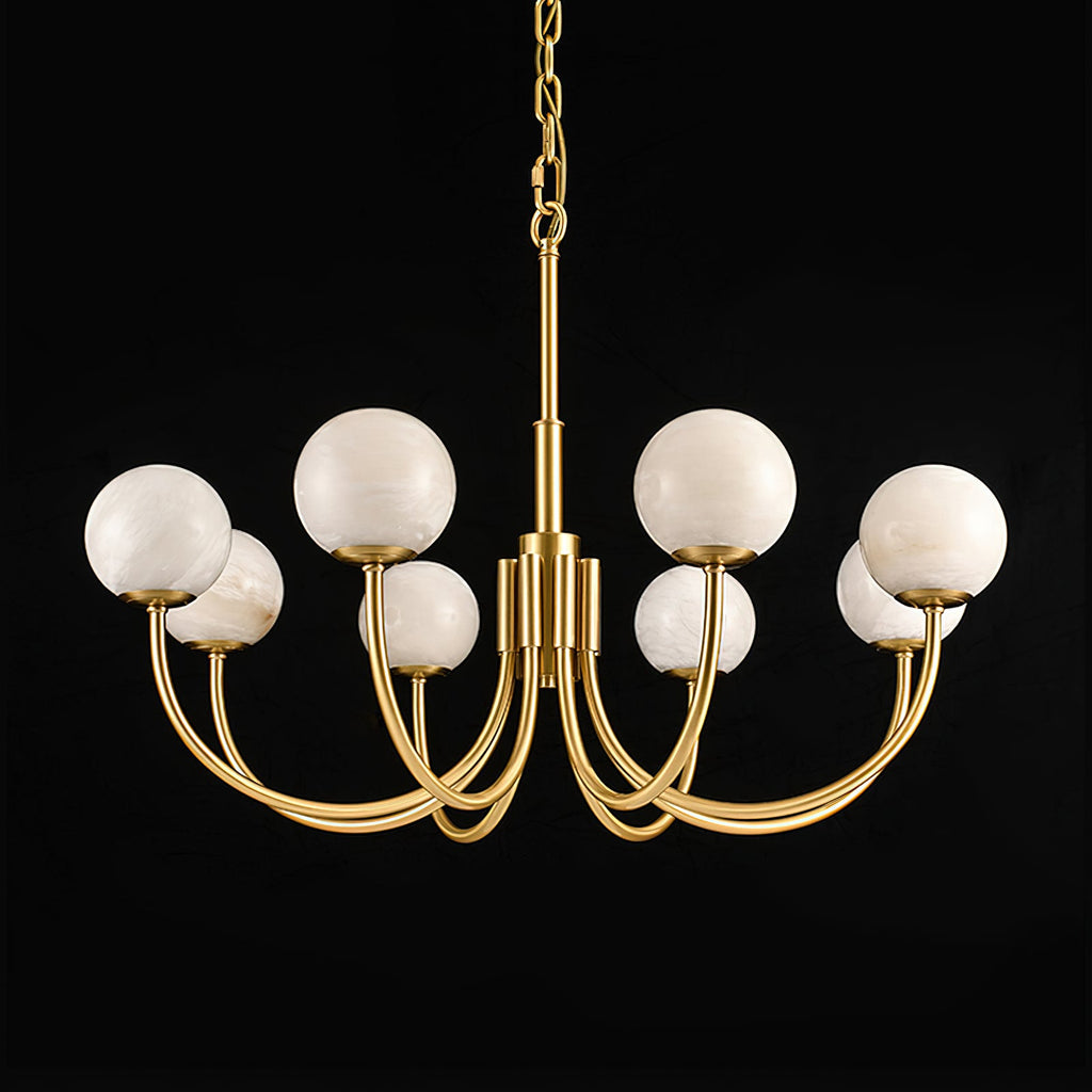 Aurelian Alabaster Globe Chandelier — view 26