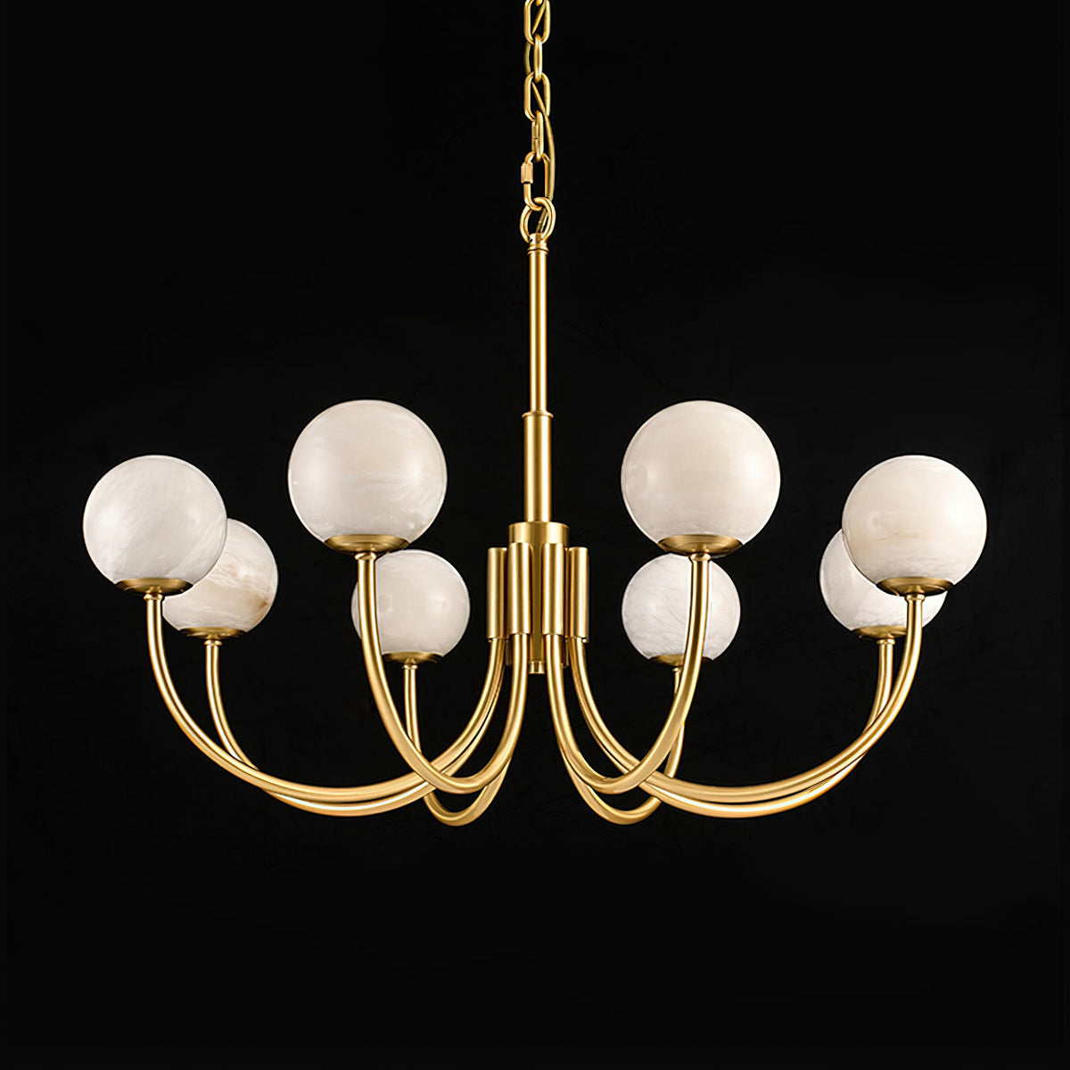 Aurelian Alabaster Globe Chandelier — view 26